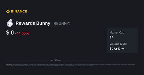 Rewards Bunny Price, Chart, Market Cap, RBUNNY Coin .